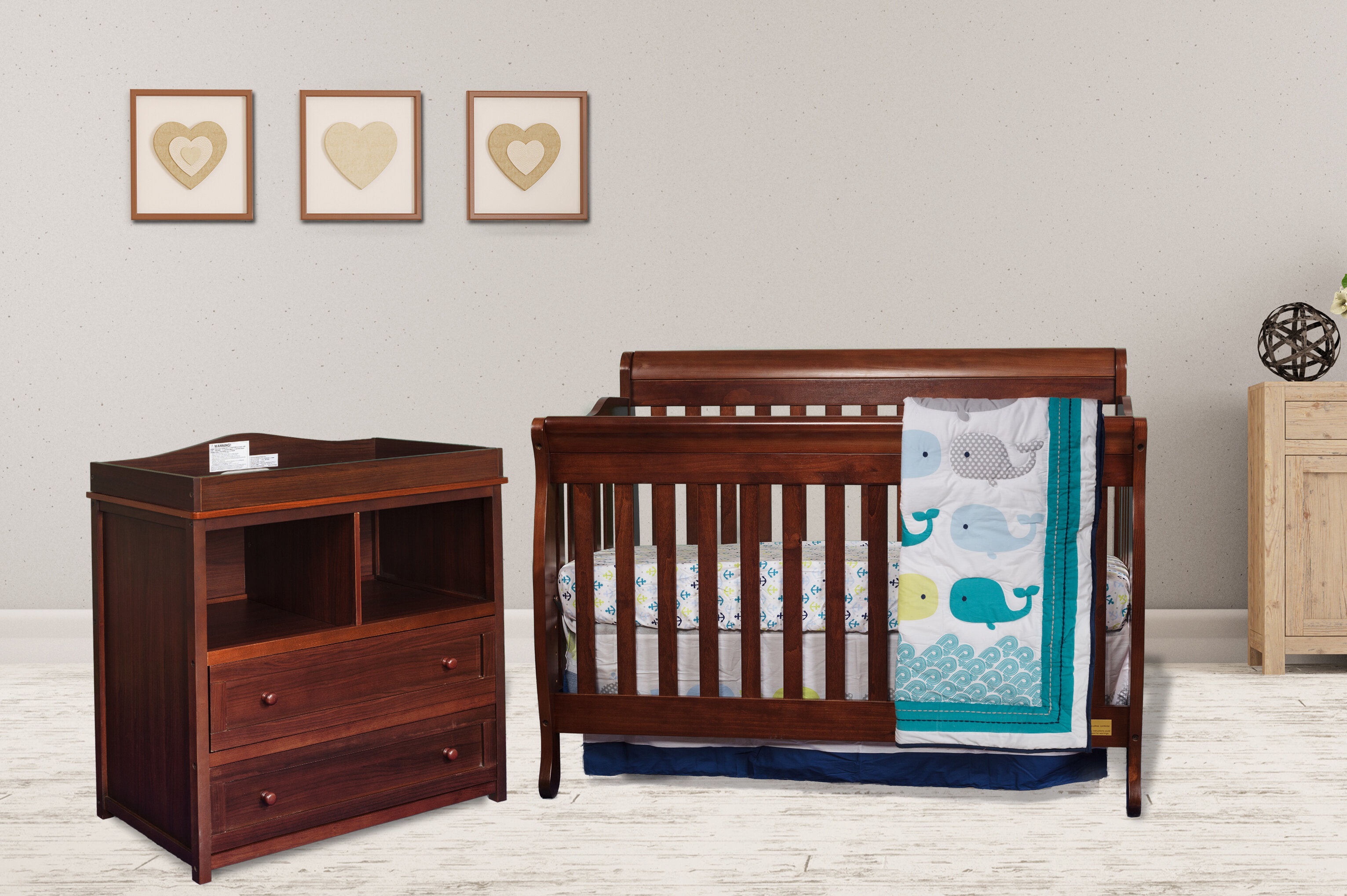 Jaden 4 In 1 Convertible Nursery Furniture Set