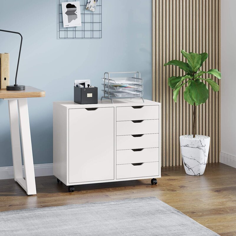 Inbox Zero 5 Drawer Storage Cabinet Wayfair