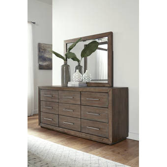 Gumpert 9 Drawer Double Dresser With Mirror Reviews Joss Main