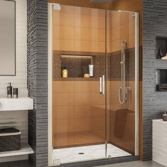 Dreamline Unidoor X 64 W X 72 H Hinged Frameless Shower Door With Clearmax Technology Wayfair