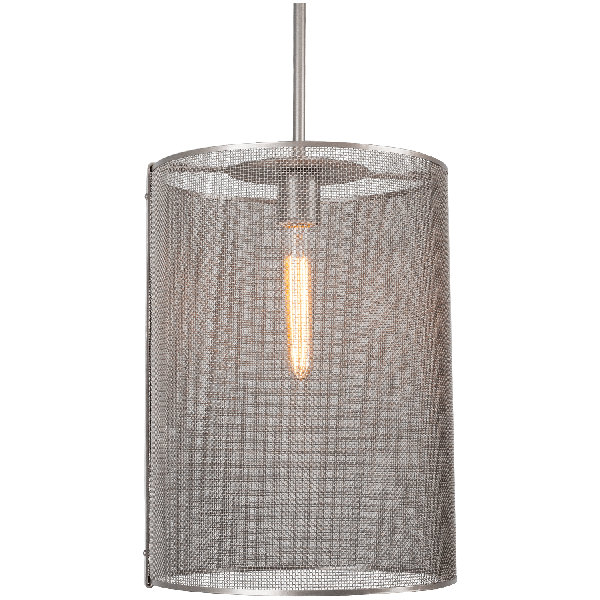 Hammerton Studio Uptown Mesh 1 Light Single Cylinder Pendant Perigold