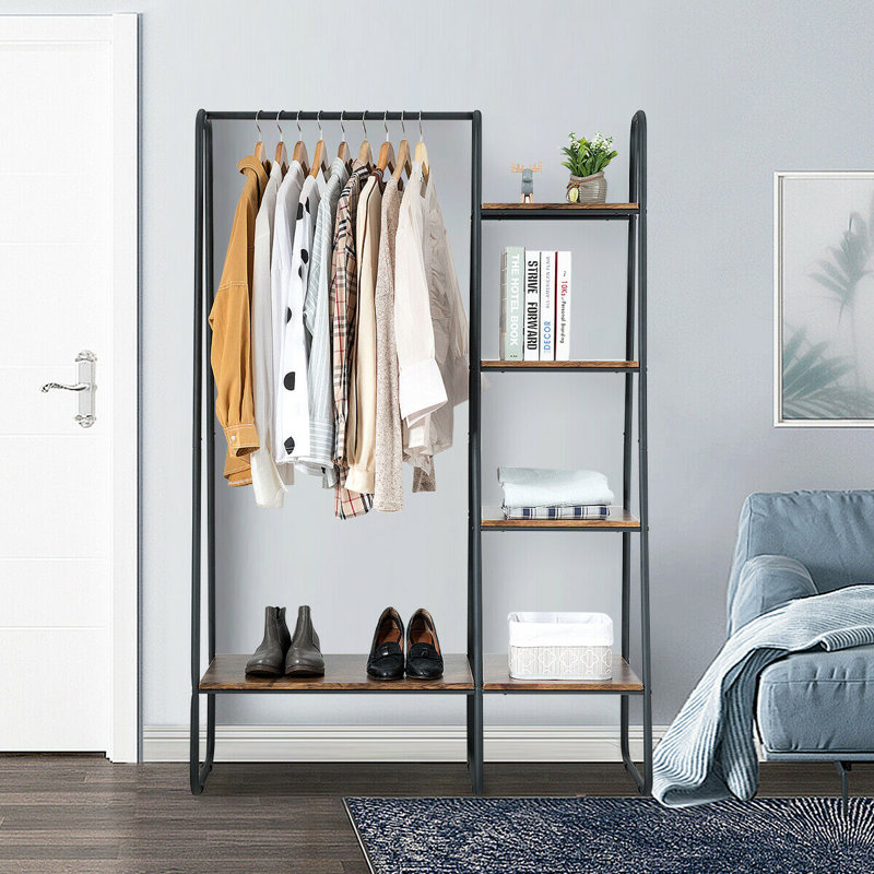 17 Stories Sumrall 39 Clothes Rack Free Standing Storage Tower