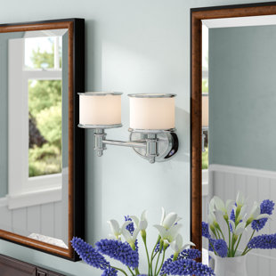 Midvale 2-Light Vanity Light Andover Mills Fashion and beautiful backpack