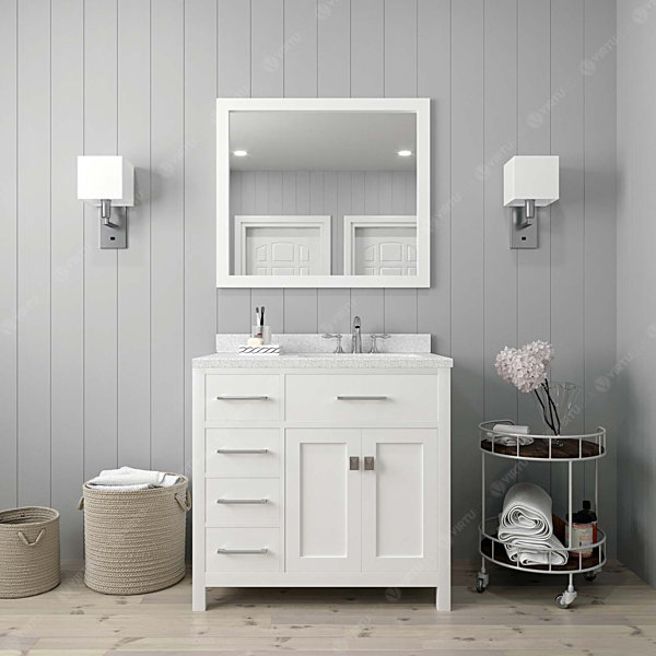 Winston Porter Slagelse 36 Single Bathroom Vanity Set With Mirror Wayfair