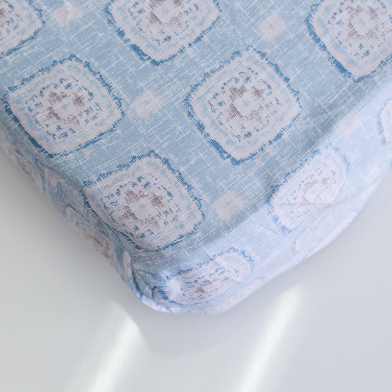 Bungalow Rose Jolynn Floral 100 Cotton Fitted Sheet Wayfair