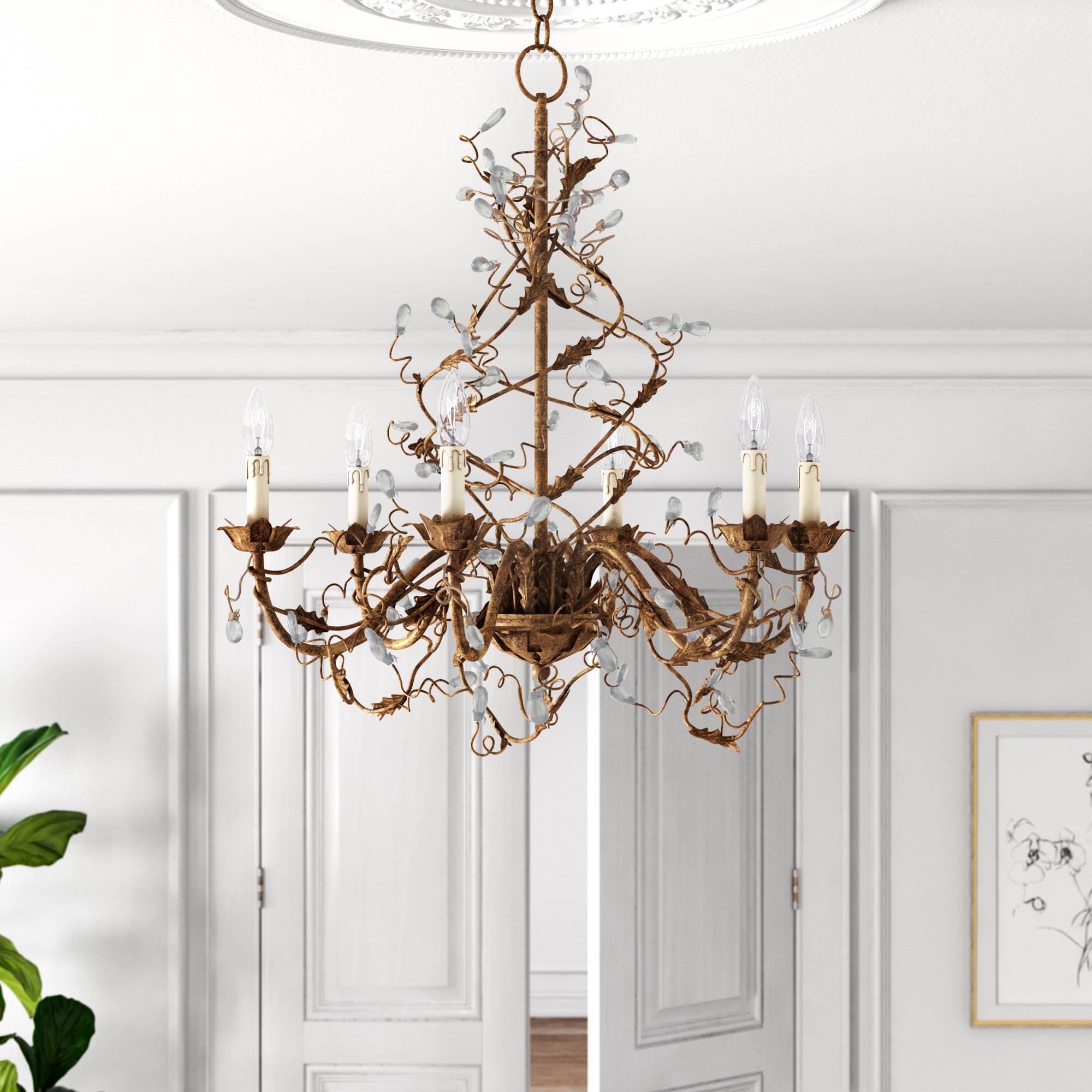 Kelly Clarkson Home Cassi Dimmable Classic / Traditional Chandelier ...