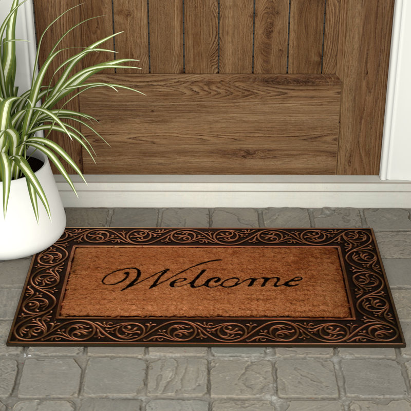 Fleur De Lis Living Bienvenue 30 Po X 18 Po Tapis De Porte Exterieur Antiderapant Haviland Et Commentaires Wayfair Ca