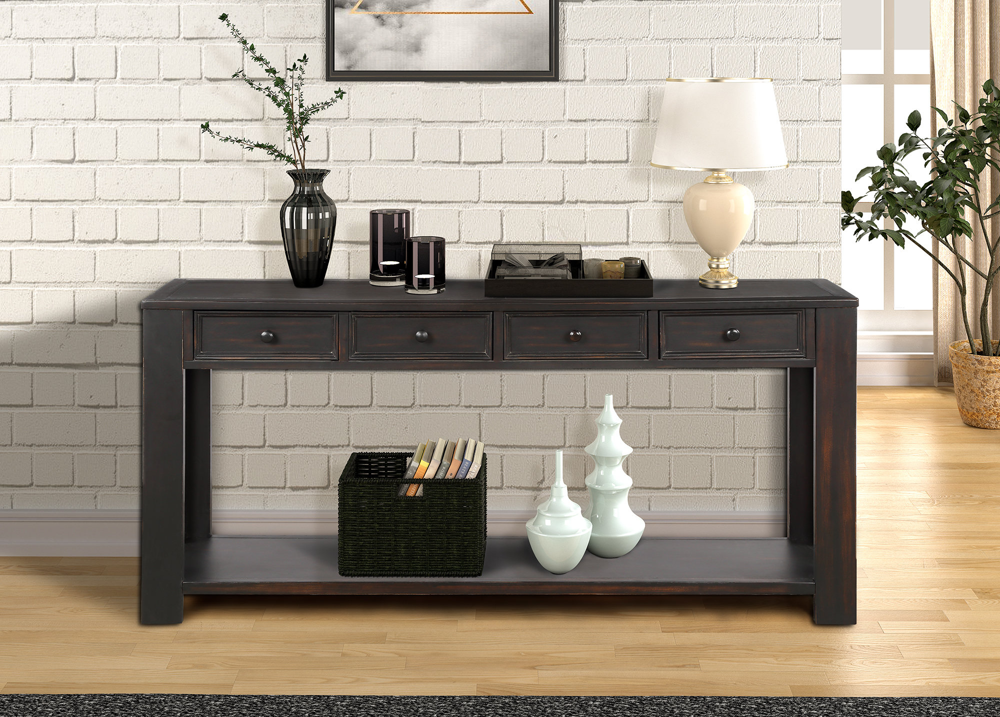 Gracie Oaks Console Table For Entryway Hallway Sofa Table With