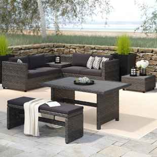 Go to store & view more images Delicia 5 Piece Sectional Set with Cushions by Beachcrest Home
