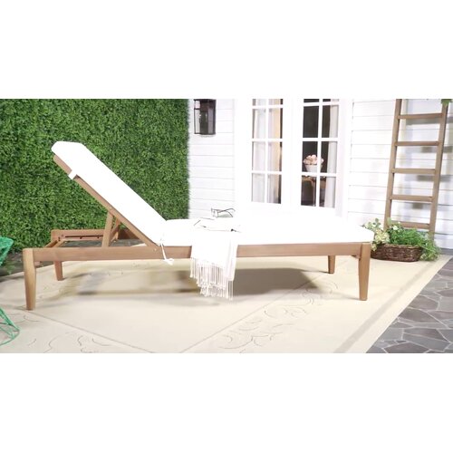 faunce reclining chaise lounge with cushion