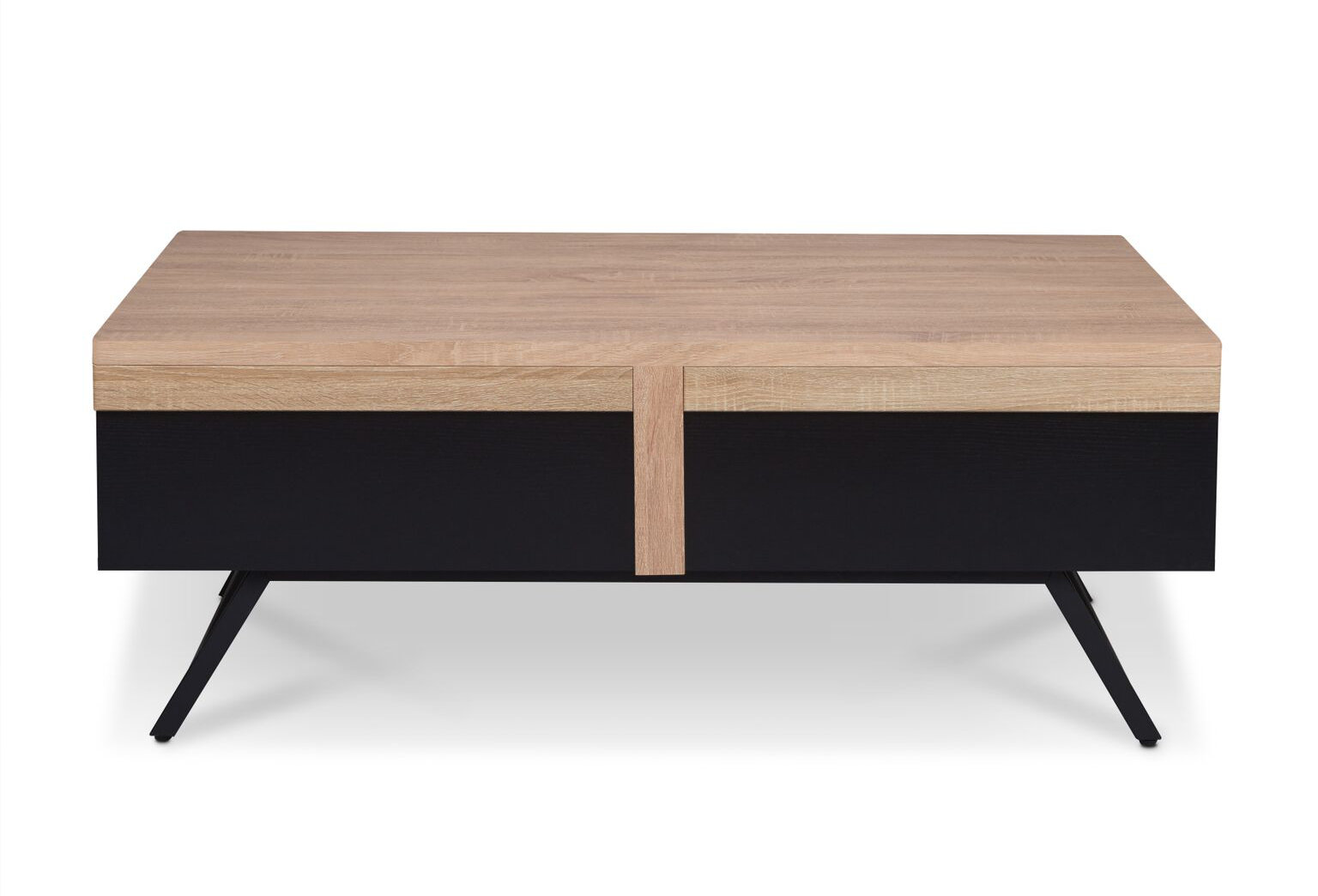 light oak coffee table with drawers