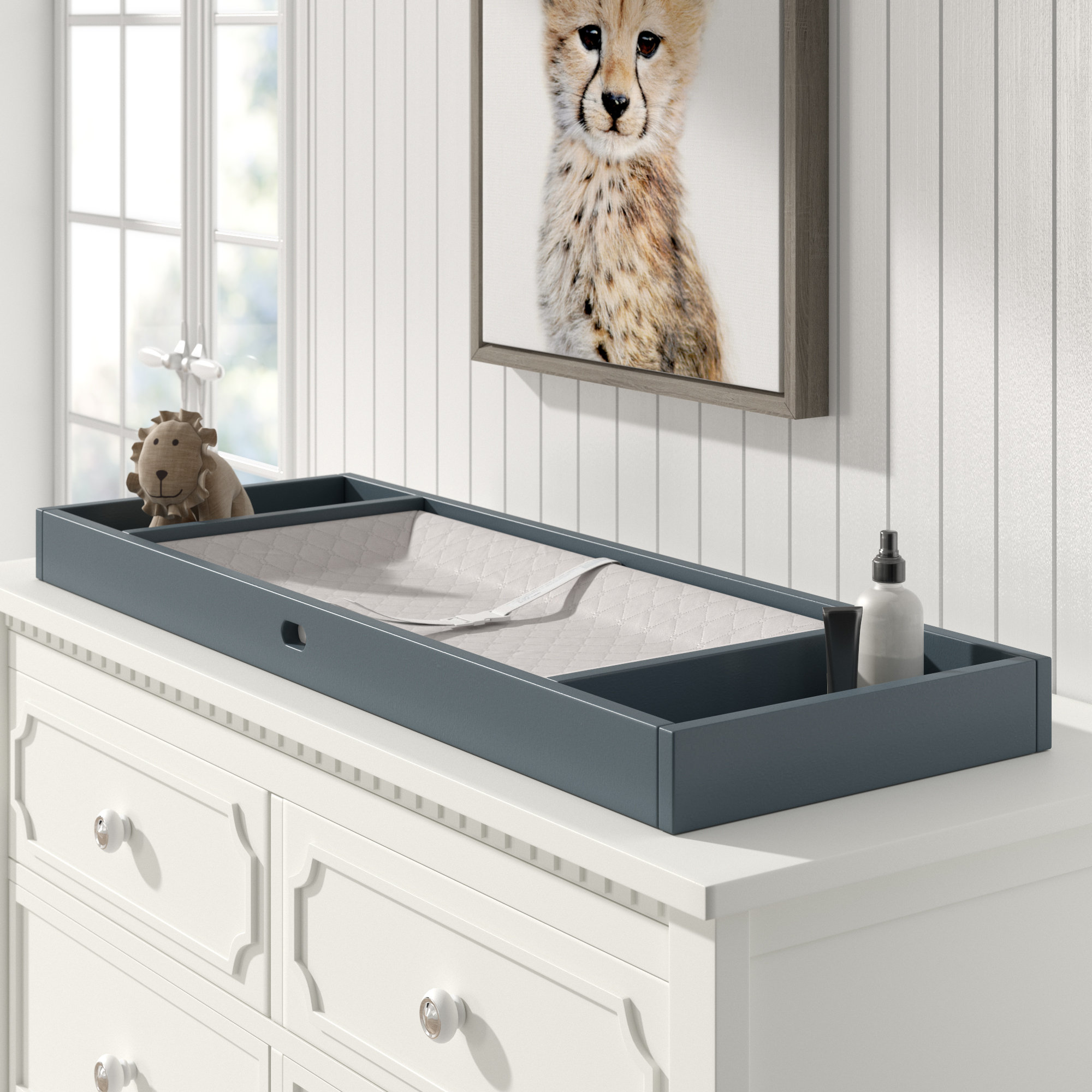 graphite gray changing table