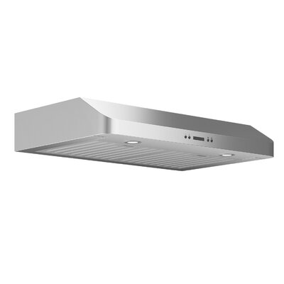 Ancona 30" Slim Chef 325 CFM Ducted Under Cabinet Range Hood Finish: Stainless Steel