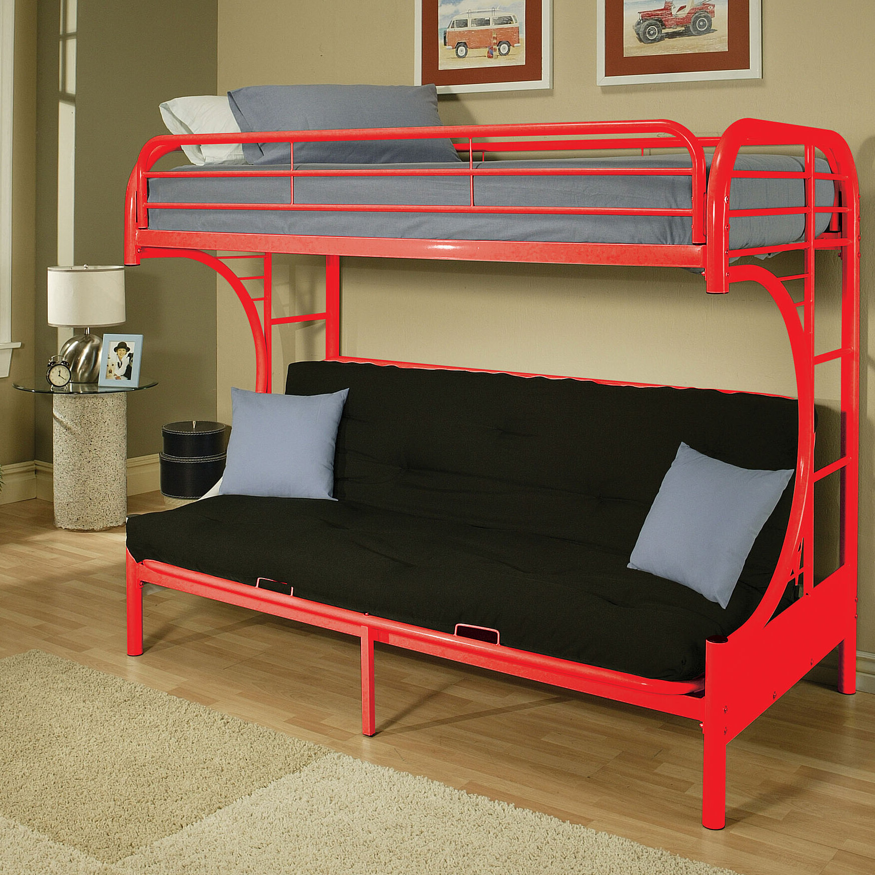 woodcrest futon bunk bed
