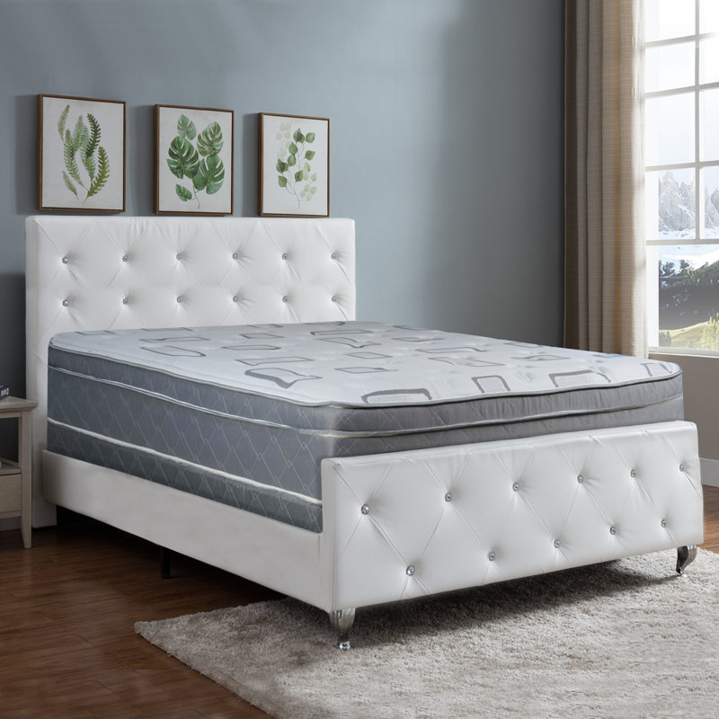 White Noise Anya 14" Firm Pillow Top Mattress Wayfair