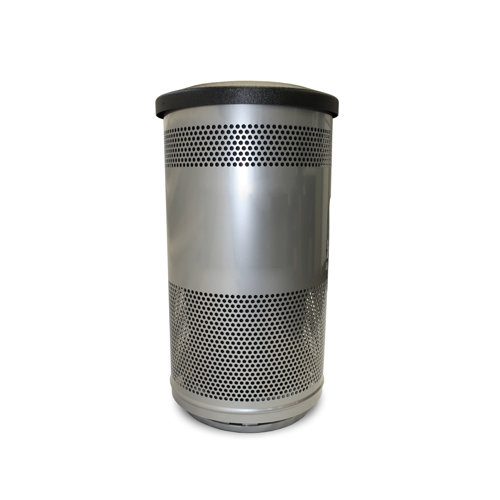Witt Stadium Series Perforated Metal Receptacle 35 Gallon Trash Can Wayfair