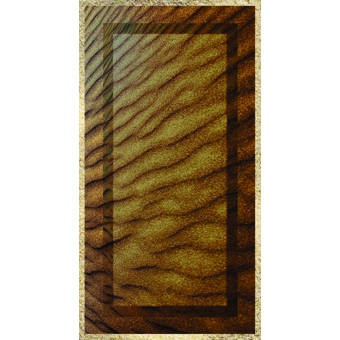 World Menagerie Maravilla Leopard Snake Rectangle Plastic Vinyl Non Slip Animal Print Shower Mat Wayfair