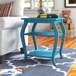 teal end table