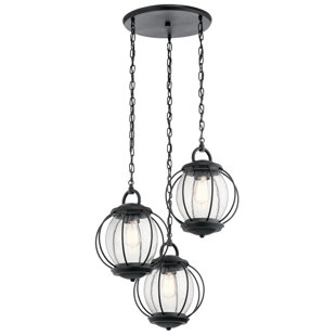 Best Haddox 3-Light Outdoor Pendant By Brayden Studio Outdoor Lighting Haddox 3-Light Outdoor Pendant By Brayden Studio Outdoor Lighting