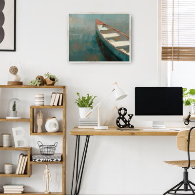 Coral Canoe I by Studio Arts Canvas Art Print