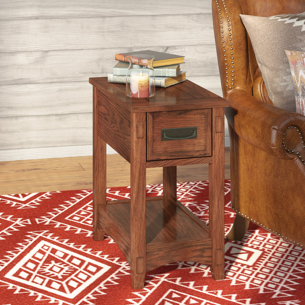 Loon Peak Barrett End Table With Storage Reviews Wayfair