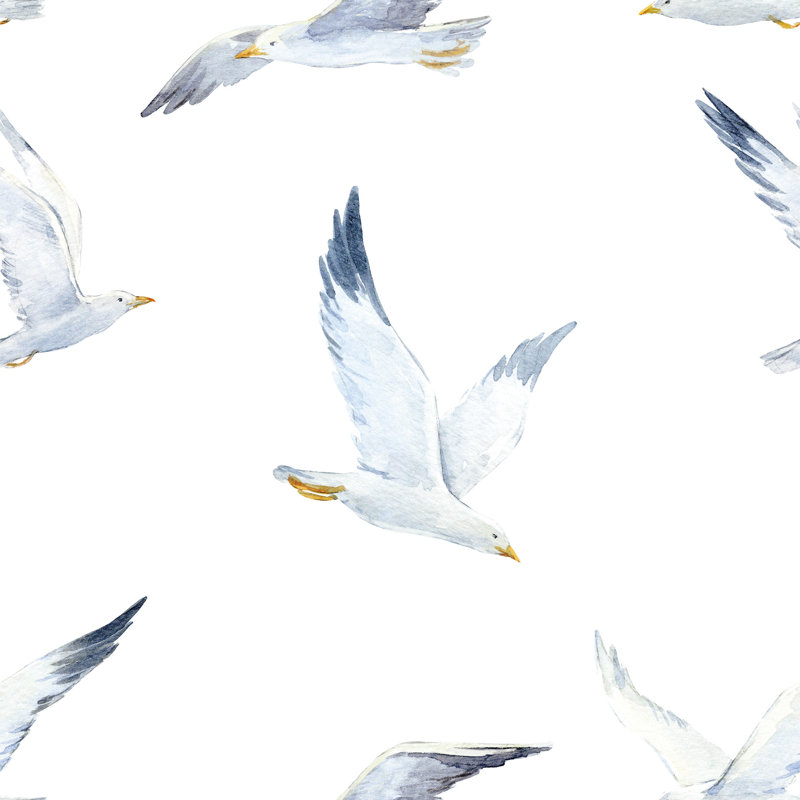 Breakwater Bay Ridge Bird Nautical Removable Peel And Stick