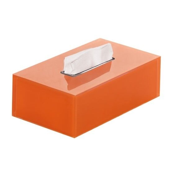 orange tissue box