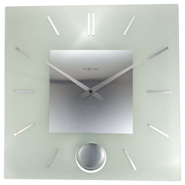 Cupecoy Design Metal Round Pendulum Wall Clock #32512 w/ Original Box!