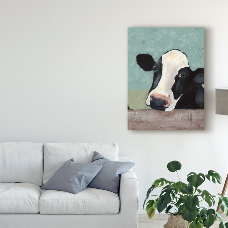 Gracie Oaks Holstein Cow Iii Acrylic Painting Print On Wrapped