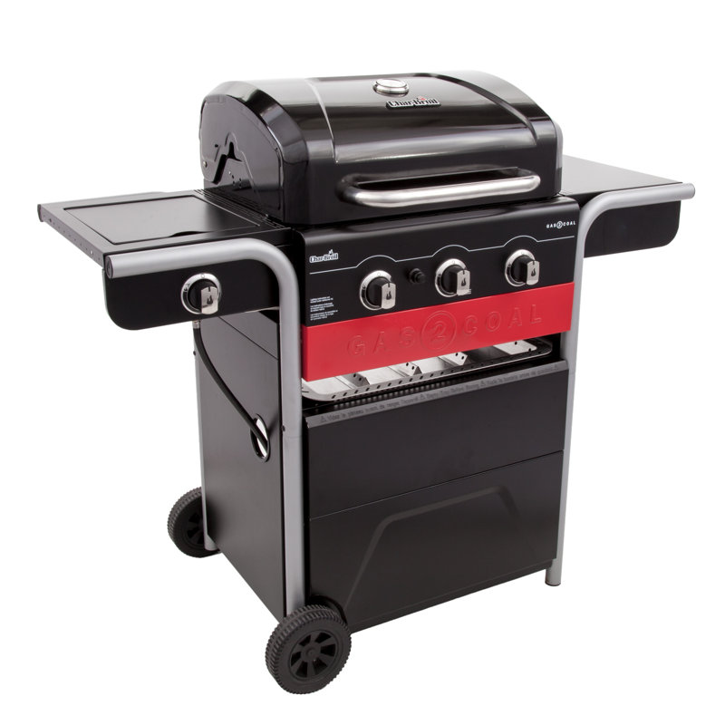 Charbroil Gas2coal Charcoal And 3 Burner Propane Gas Grill Reviews Charbroil Gas2coal Charcoal And 3 Burner Propane Gas Grill Reviews Wayfair