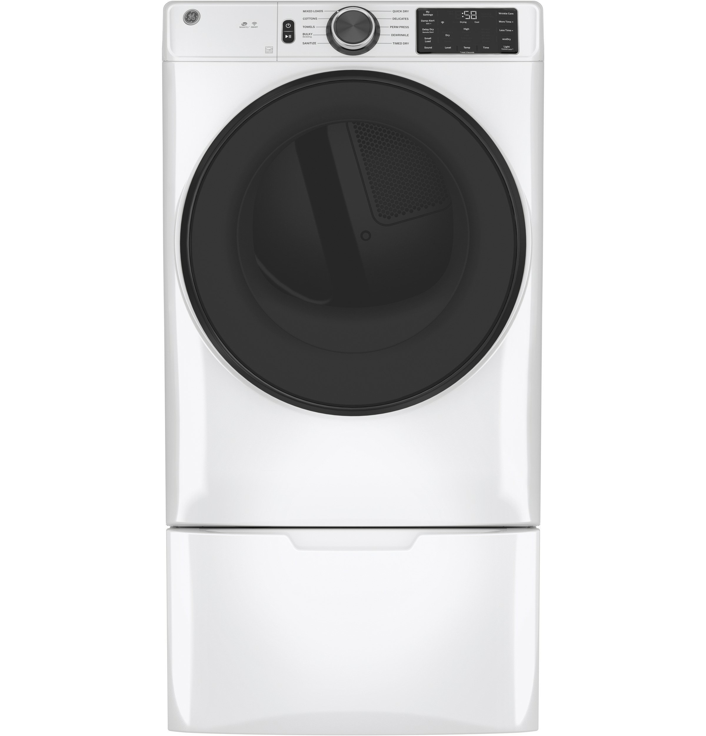 GE Appliances Smart Laundry Appliances 7.8 Cubic Feet High Efficiency