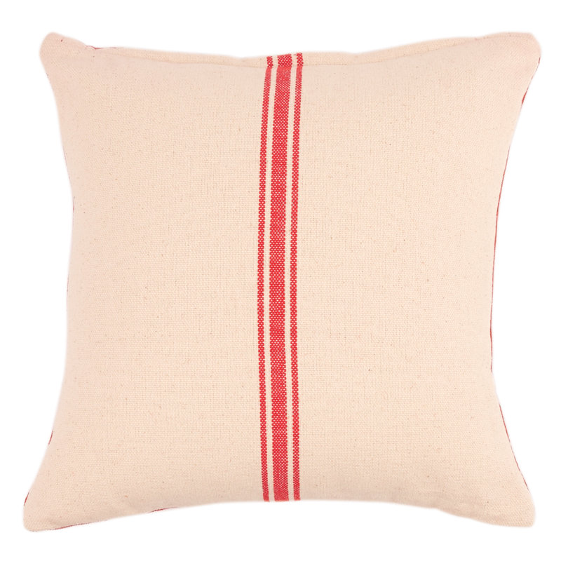 Reversible Grainsack Cotton Throw Pillow