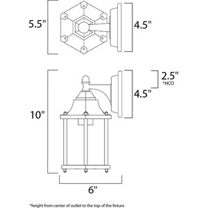 Mannox 1-Light Outdoor Wall Lantern