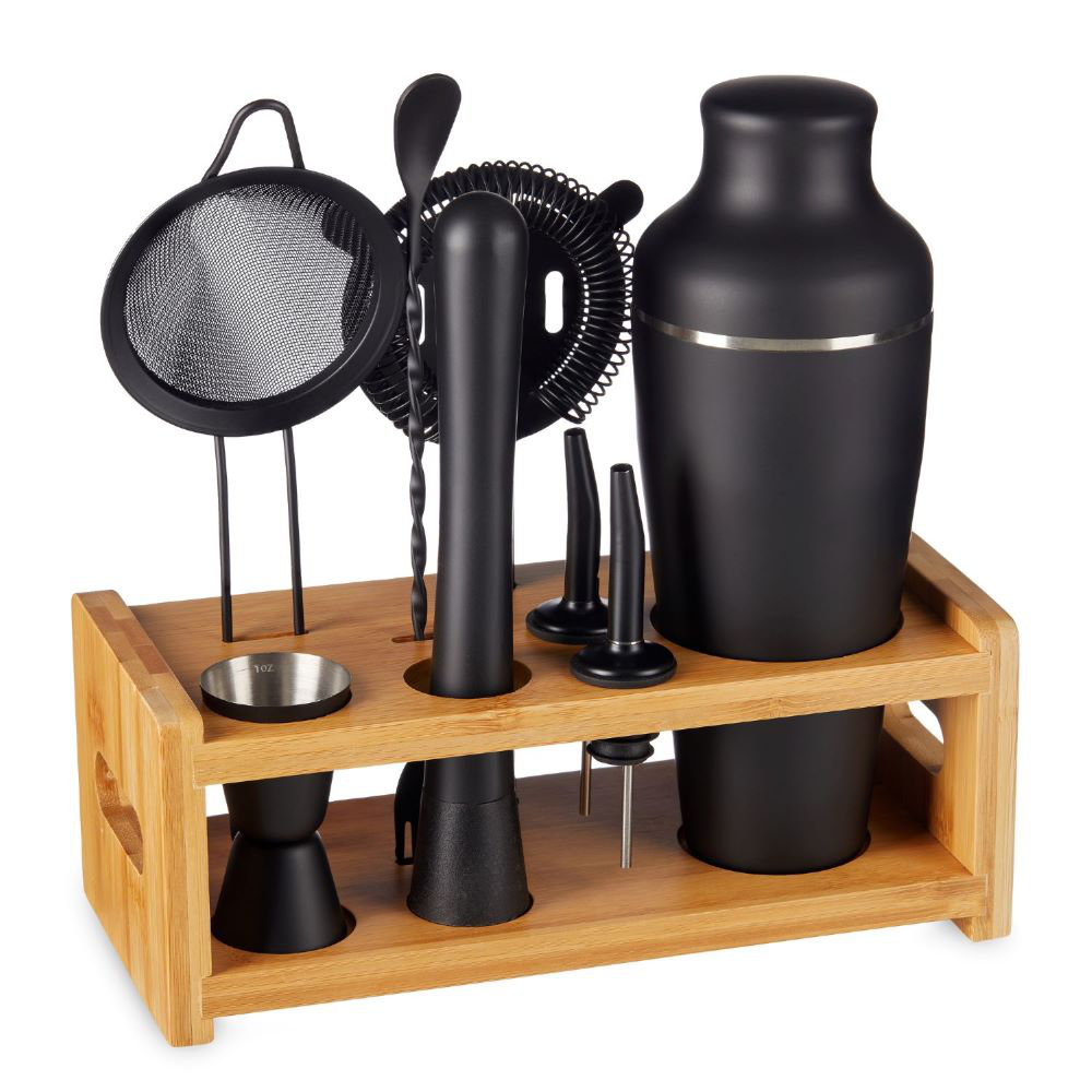 Lemonsoda 8piece Cocktail Shaker Set With Stand Complete Mixology