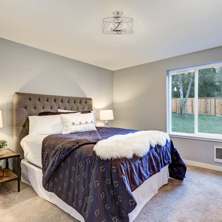 Latitude Run Decarter 3 Light 16 Unique Statement Drum Semi Flush Mount Reviews Wayfair