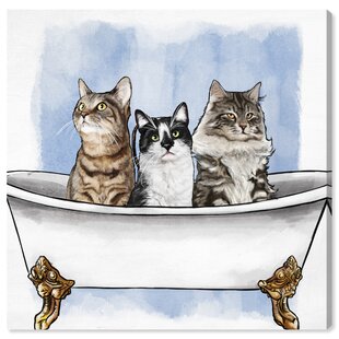 Bath Soap Company Persian Cat Art Print Poster Indoor Home Decoration Gift 