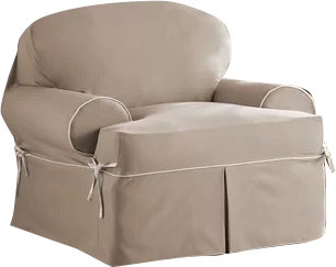 Serta Twill T Cushion Armchair Slipcover Reviews Wayfair Twill T Cushion Armchair Slipcover