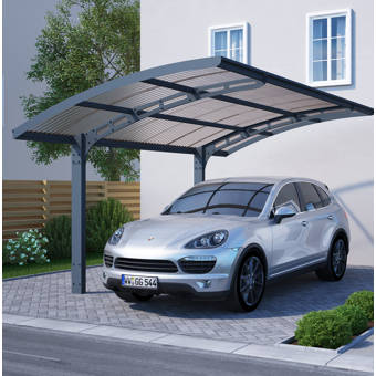 Palram Arizona Wave 5000 16 Ft X 10 Ft Carport Wayfair