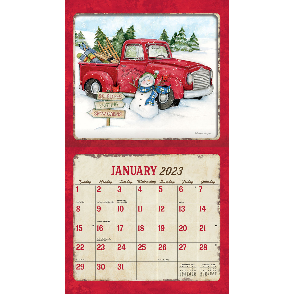 Lang Truckin' Along 2023 Calendar Wall Décor Wayfair