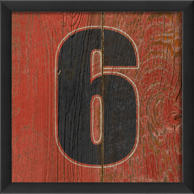 Number Six Framed Textual Art The Artwork Factory