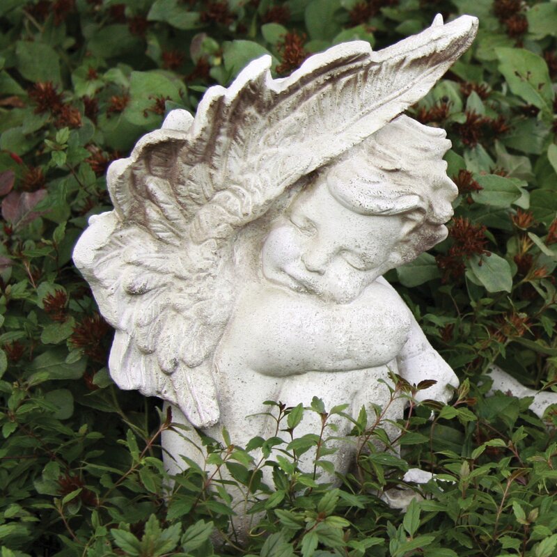 Quan Blissful Slumber Cherub Statue