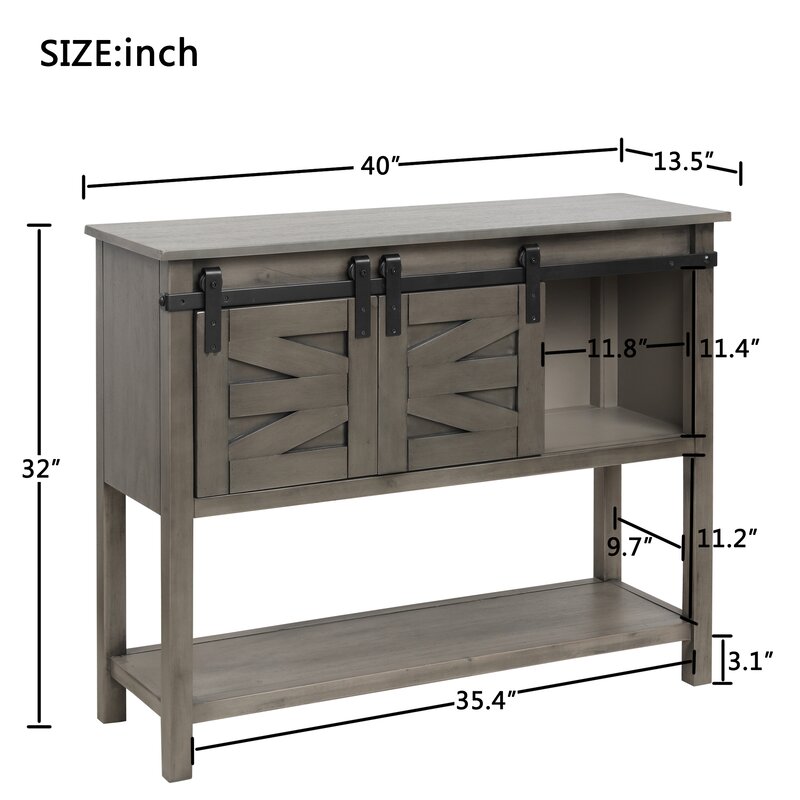 32 wide console table