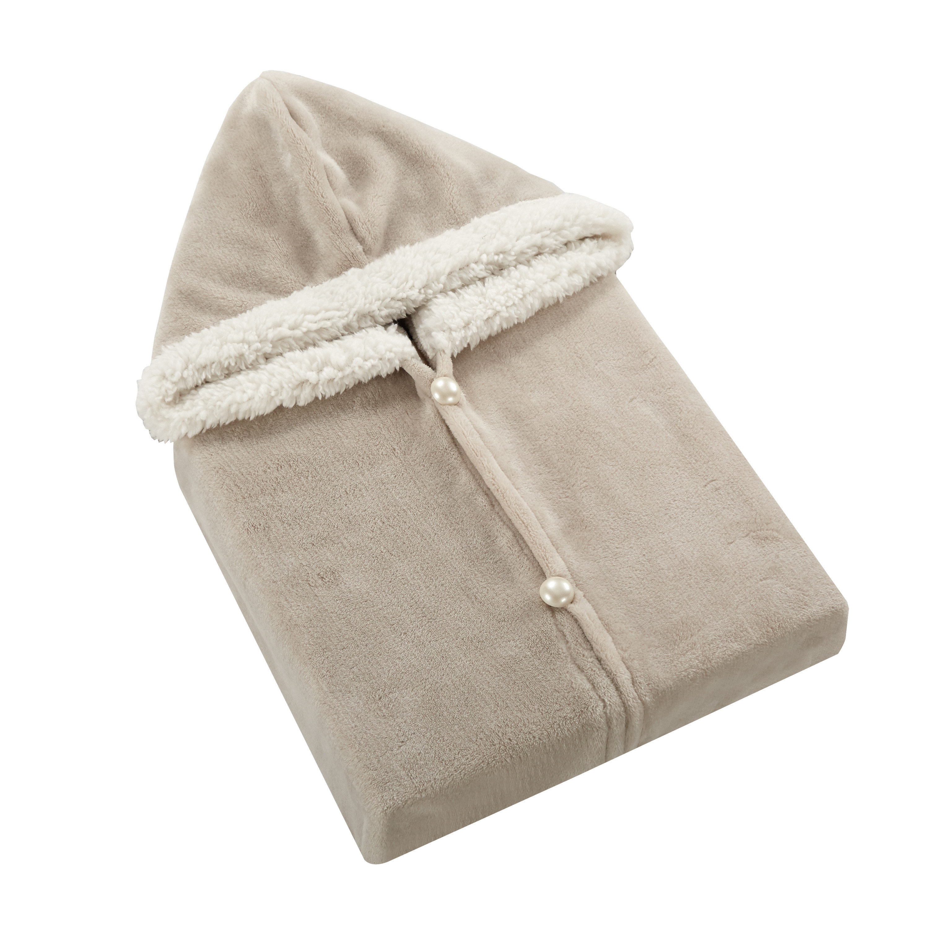 sherpa snuggle hooded throw