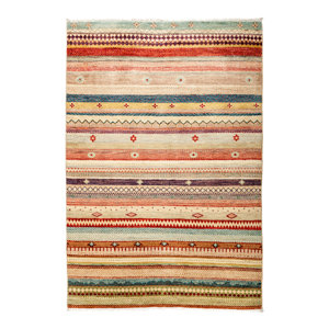 One-of-a-Kind Lori Hand-Knotted Multicolor Area Rug