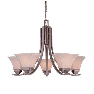 Go to store & view more images Agilis 5-Light Shaded Chandelier by Minka Lavery