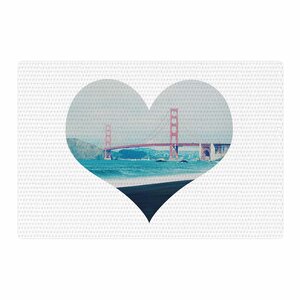 Chelsea Victoria San Francisco Love Coastal/Blue Area Rug