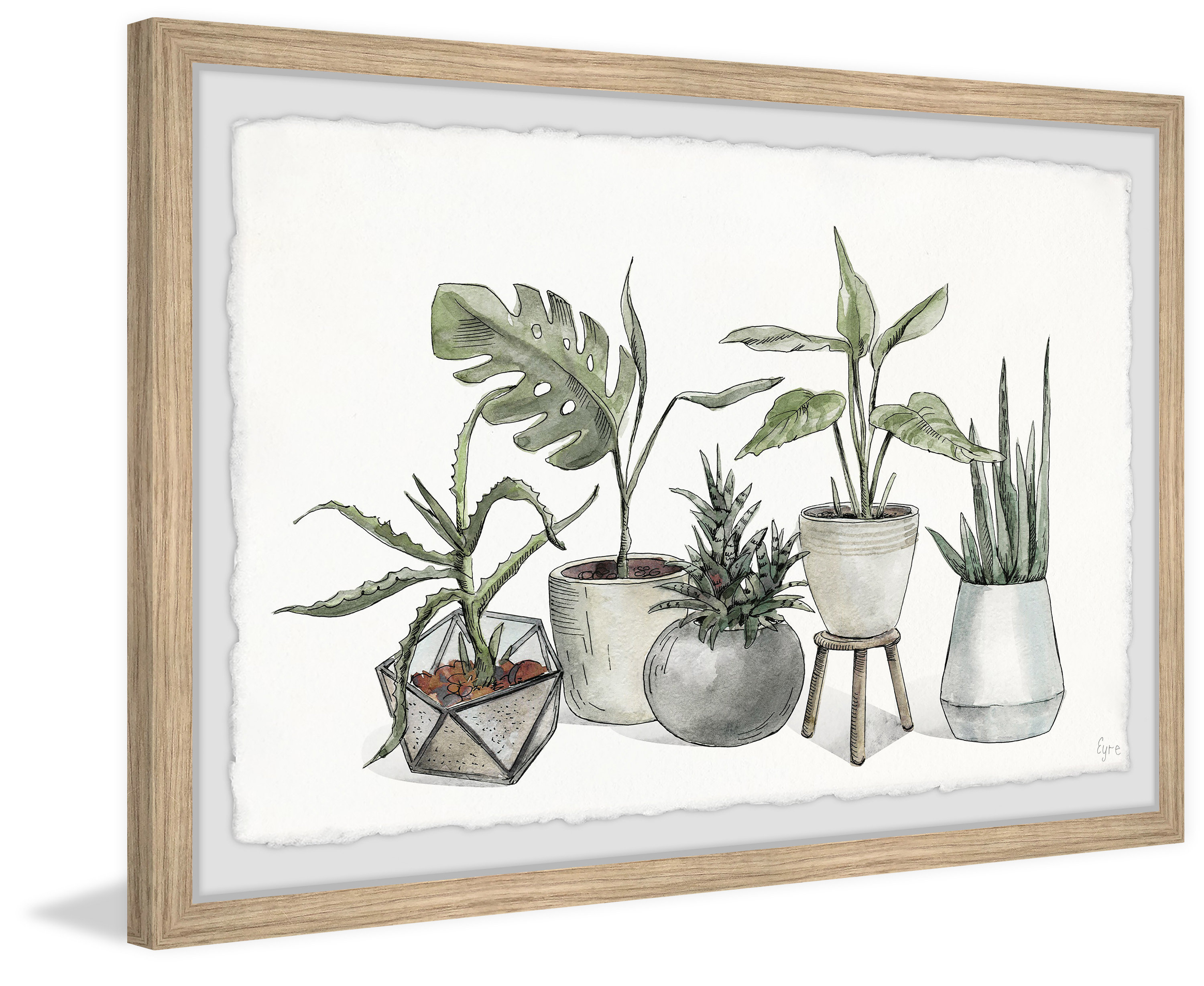 George Oliver Dazzling Foliage by Marmont Hill - Picture Frame Wall Art ...