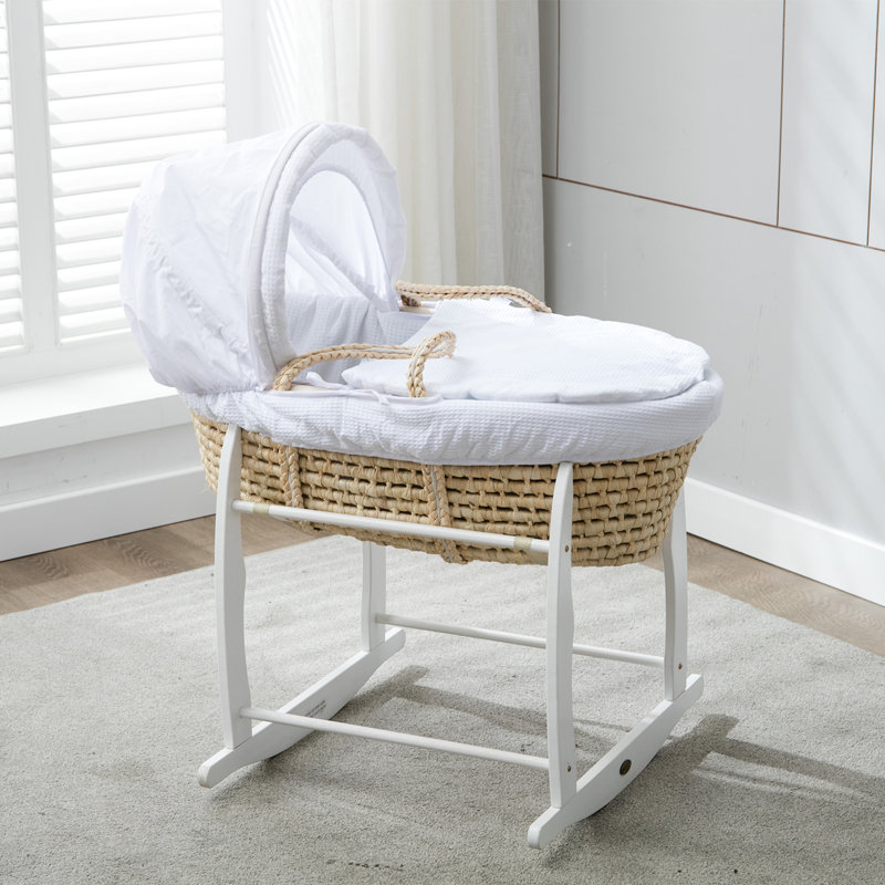 wayfair grey moses basket