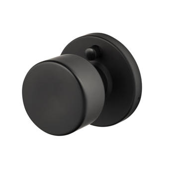 Grandeur 811535 Arc Plate Double Dummy with Bouton Knob in Satin Nickel