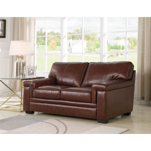 Go to store & view more images Darby Home Co Ehmann Leather Loveseat
